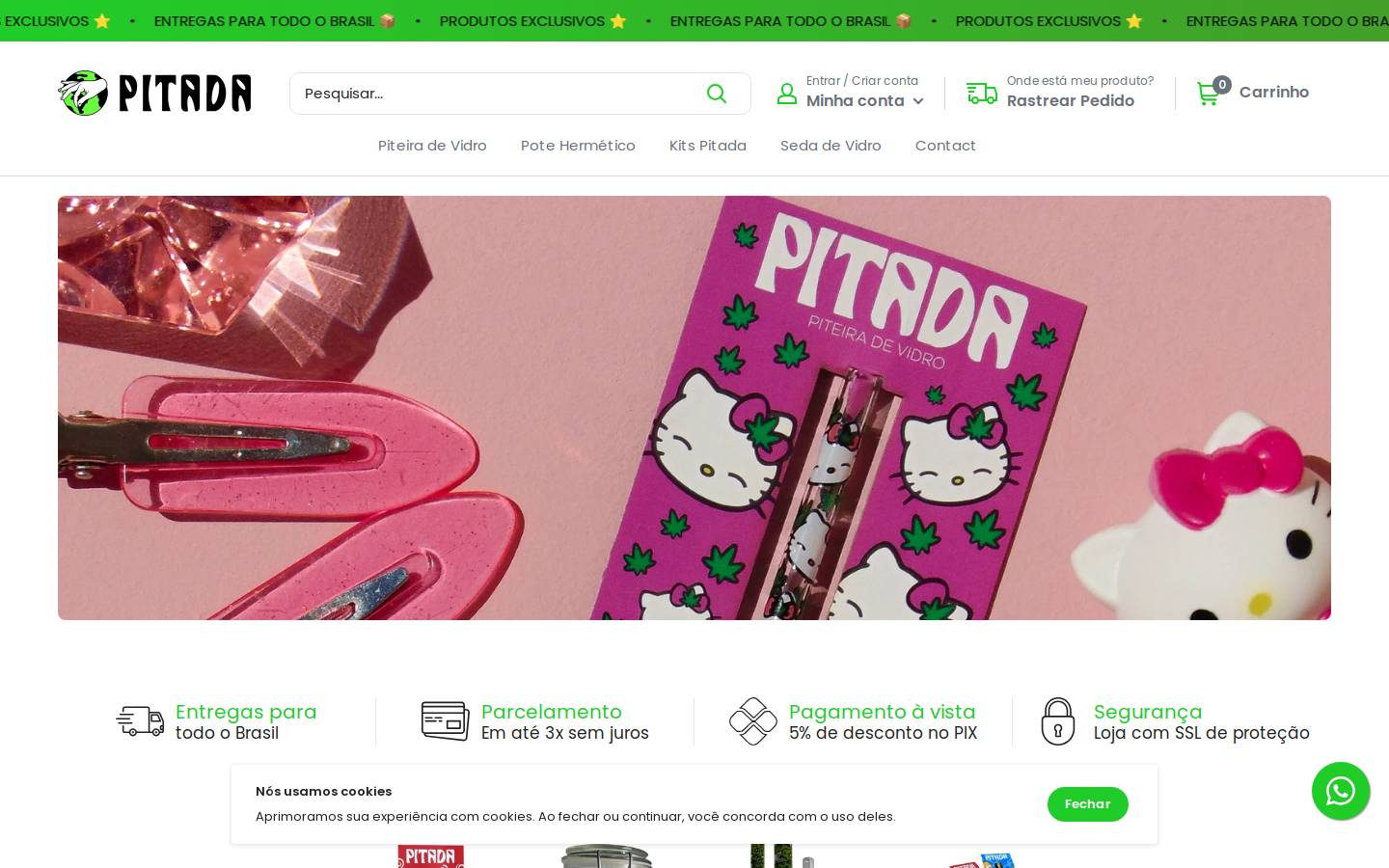 pitadaworld.com homepage screenshot