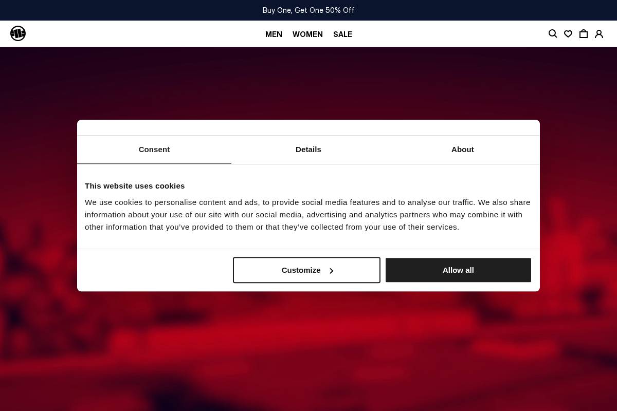 Pitbull Clothing homepage screenshot