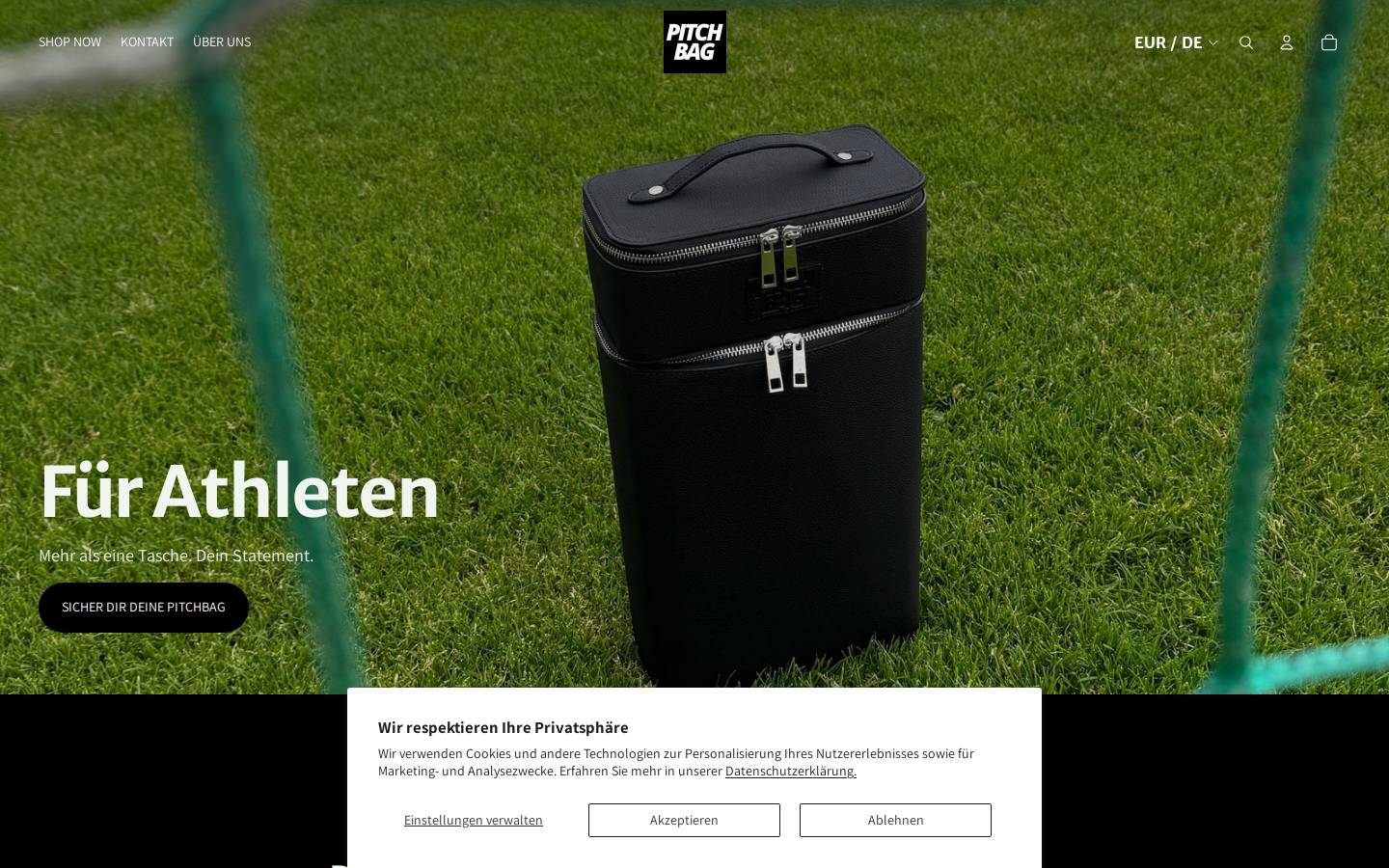 pitchbag.de homepage screenshot