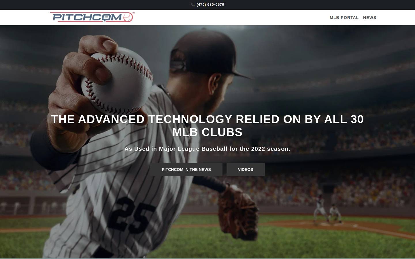pitchcomsystems.com homepage screenshot