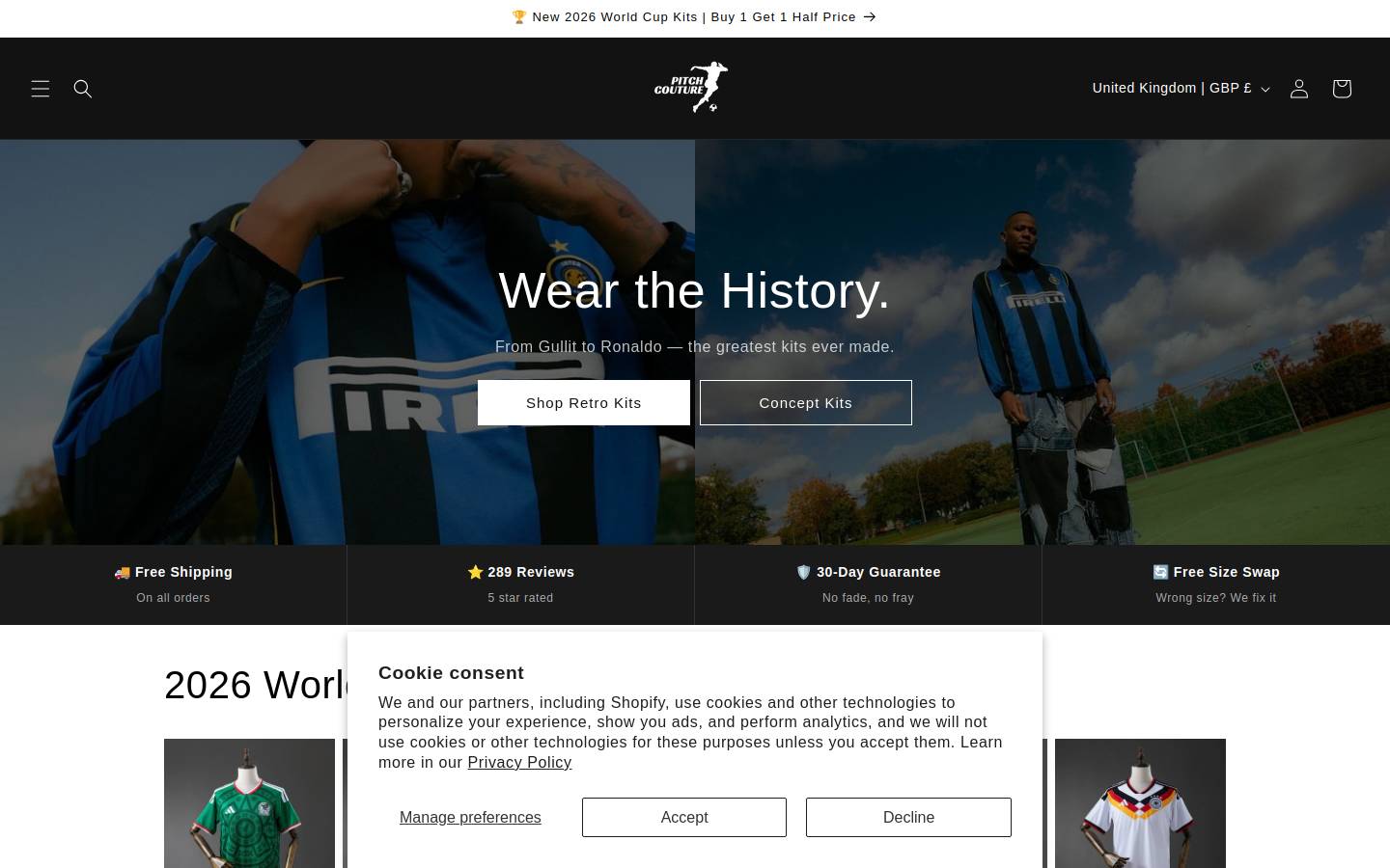 Pitchcouture homepage screenshot