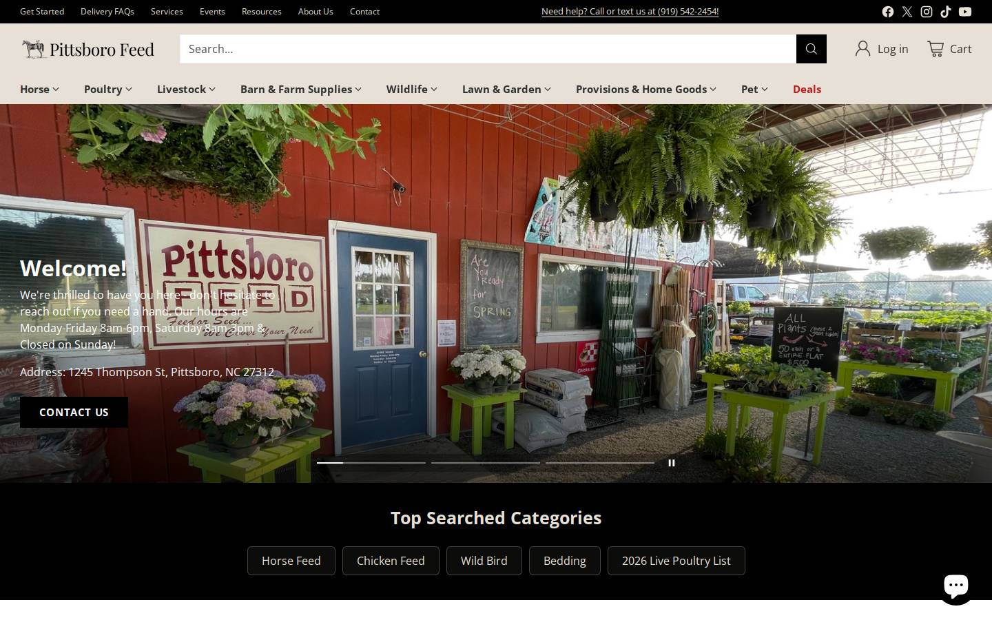 pittsborofeed.com homepage screenshot