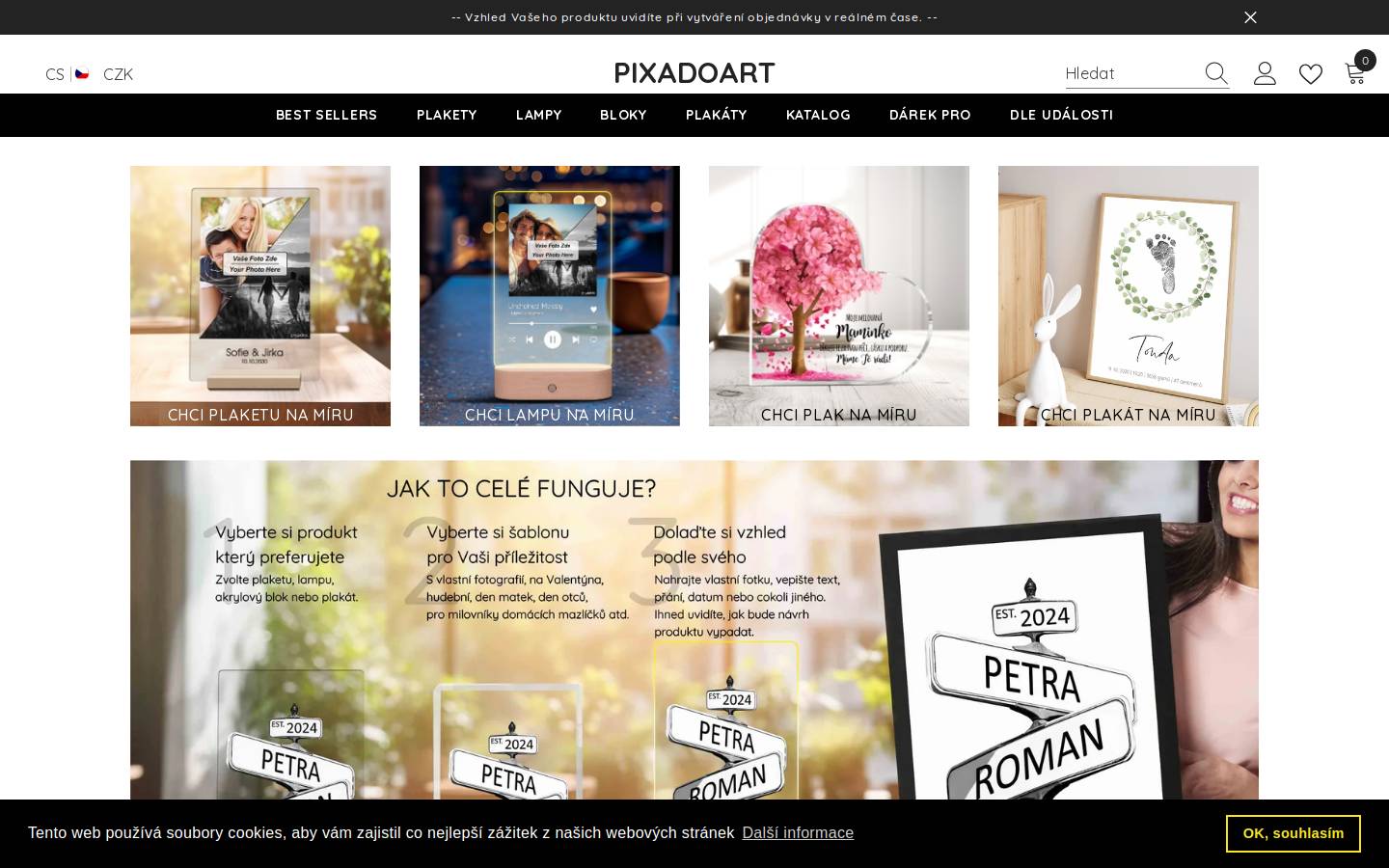 pixadoart.sk homepage screenshot