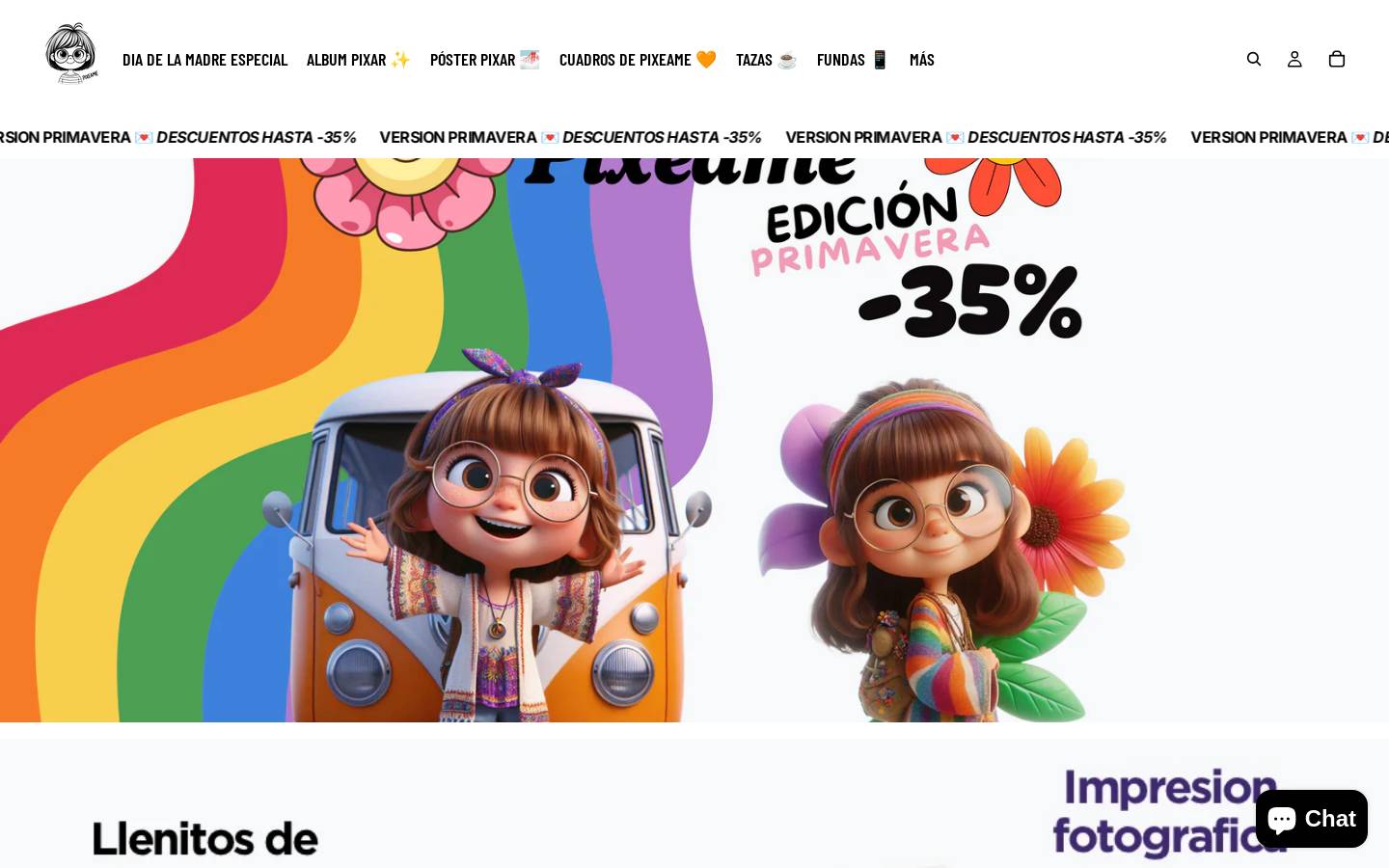 pixeame.com homepage screenshot