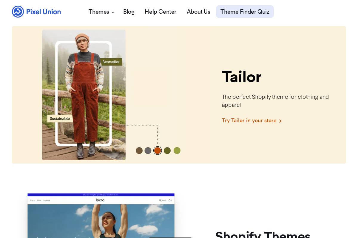 Pixel Union homepage screenshot