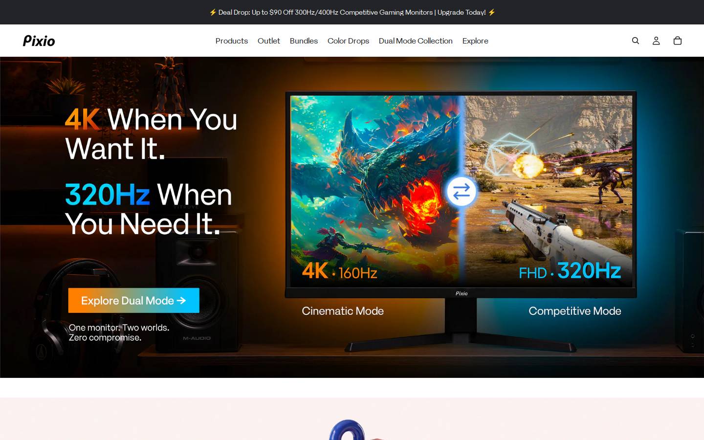 pixiogaming.com homepage screenshot