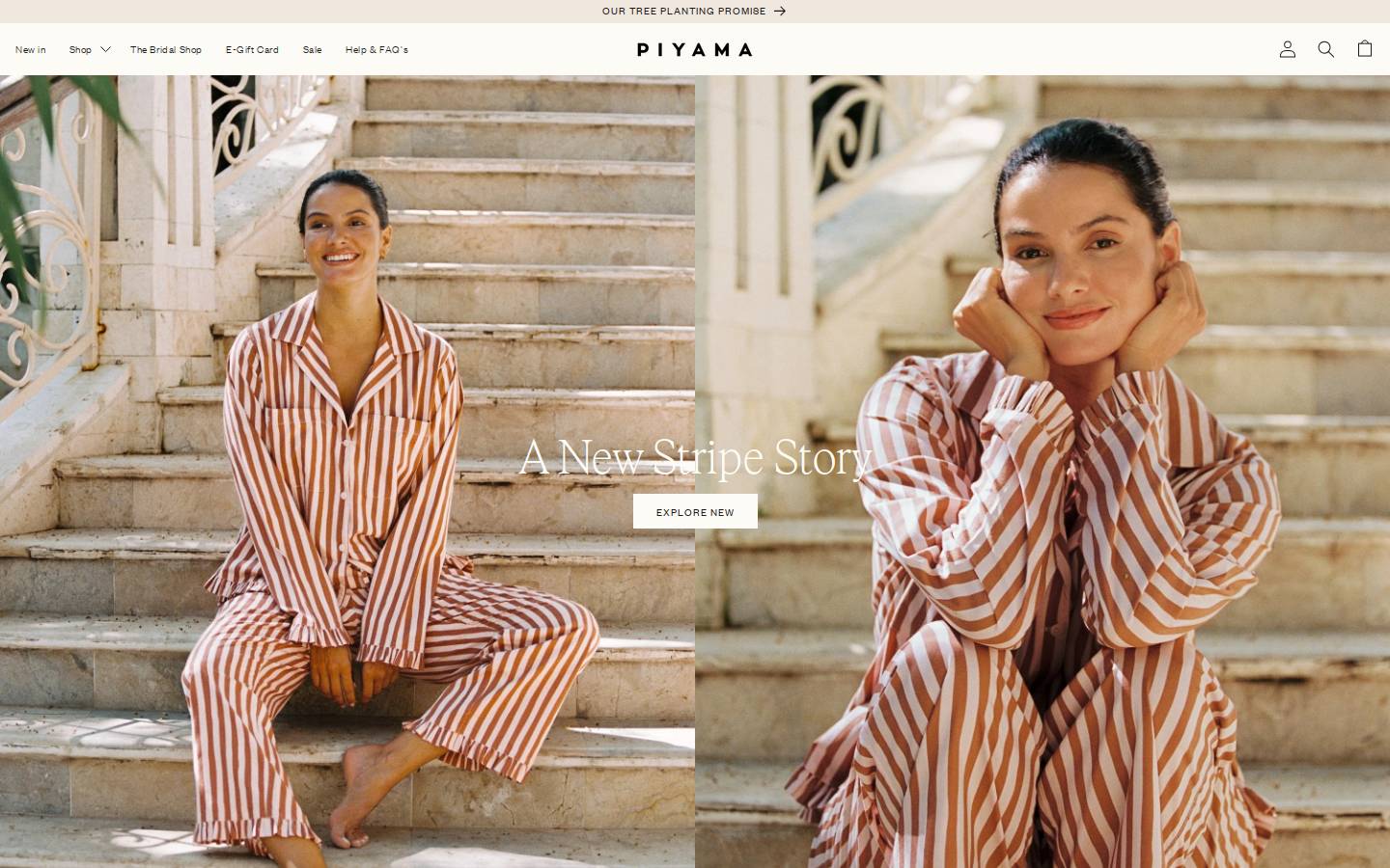 piyama.com.au homepage screenshot