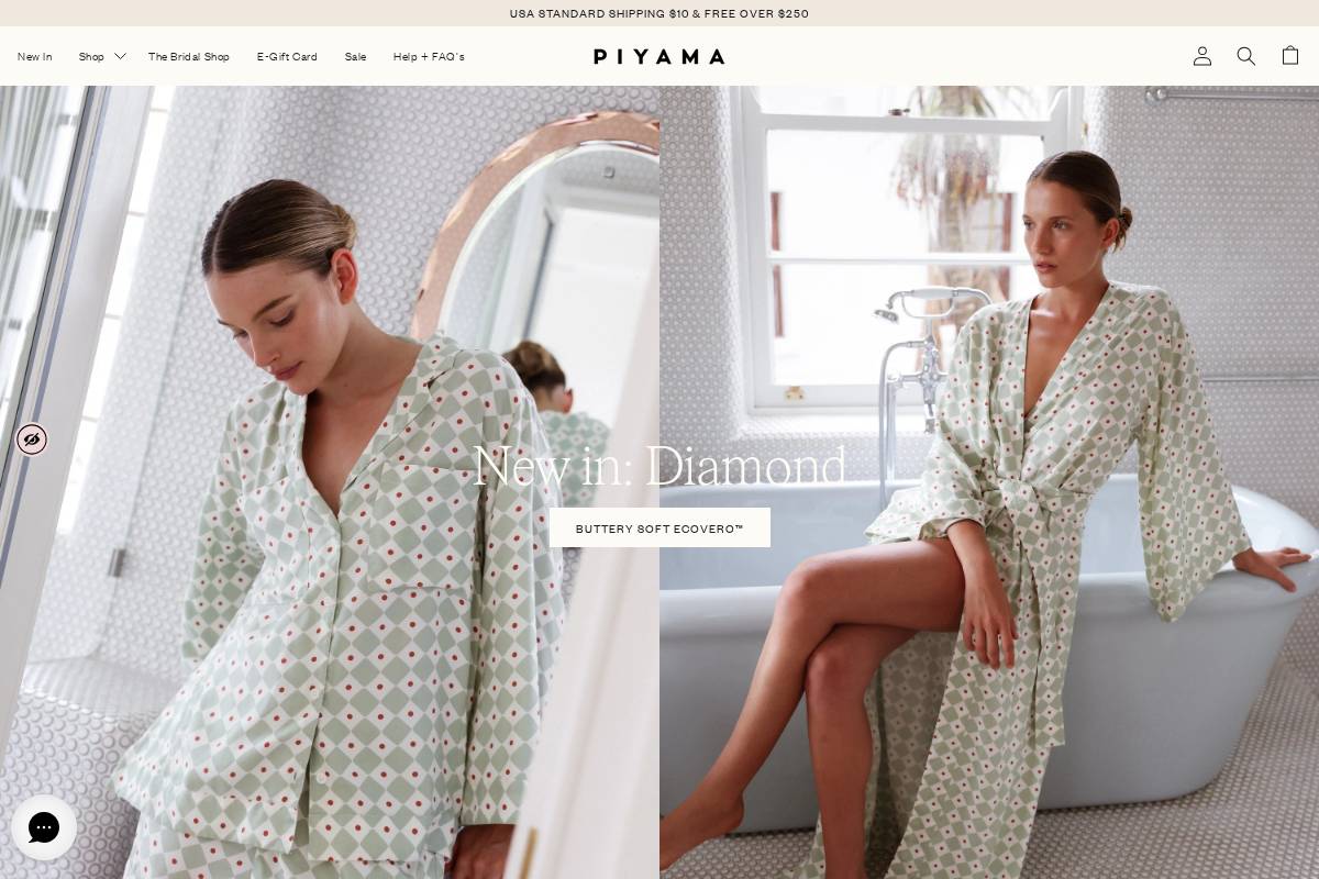 piyama.com homepage screenshot