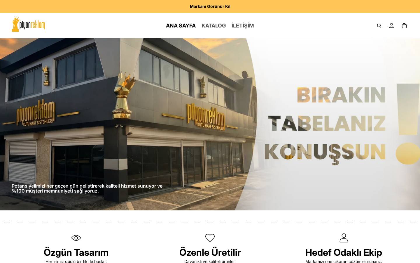 piyonreklam.com homepage screenshot