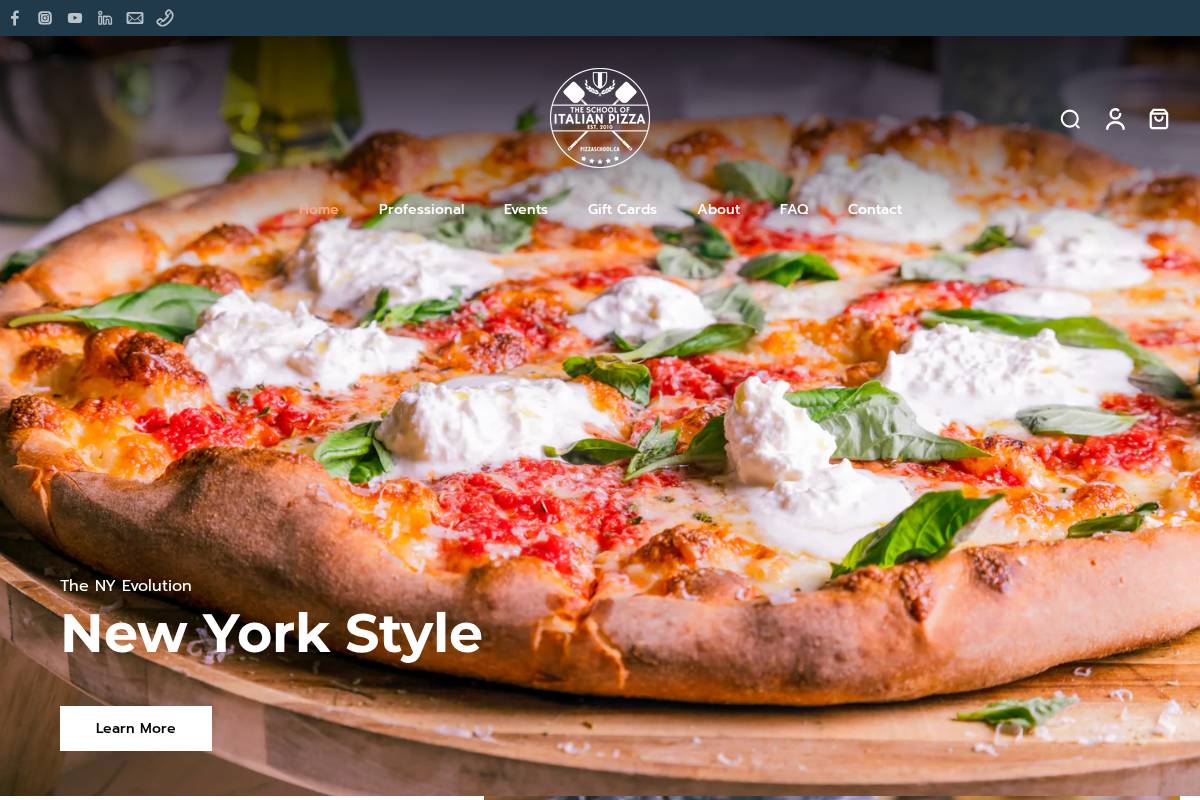 pizzaschool.ca homepage screenshot