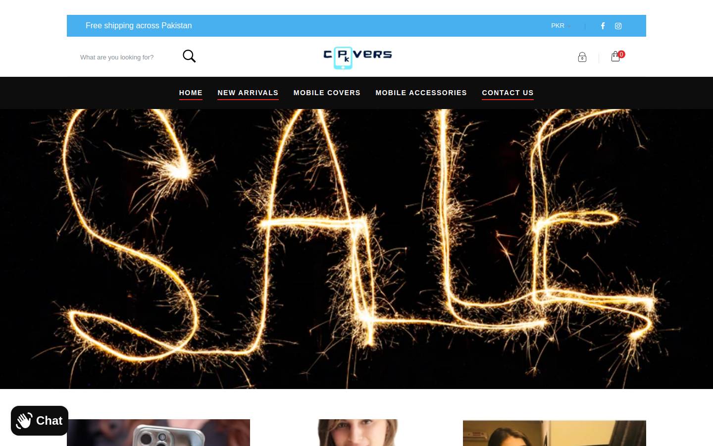 pkcovers.com homepage screenshot