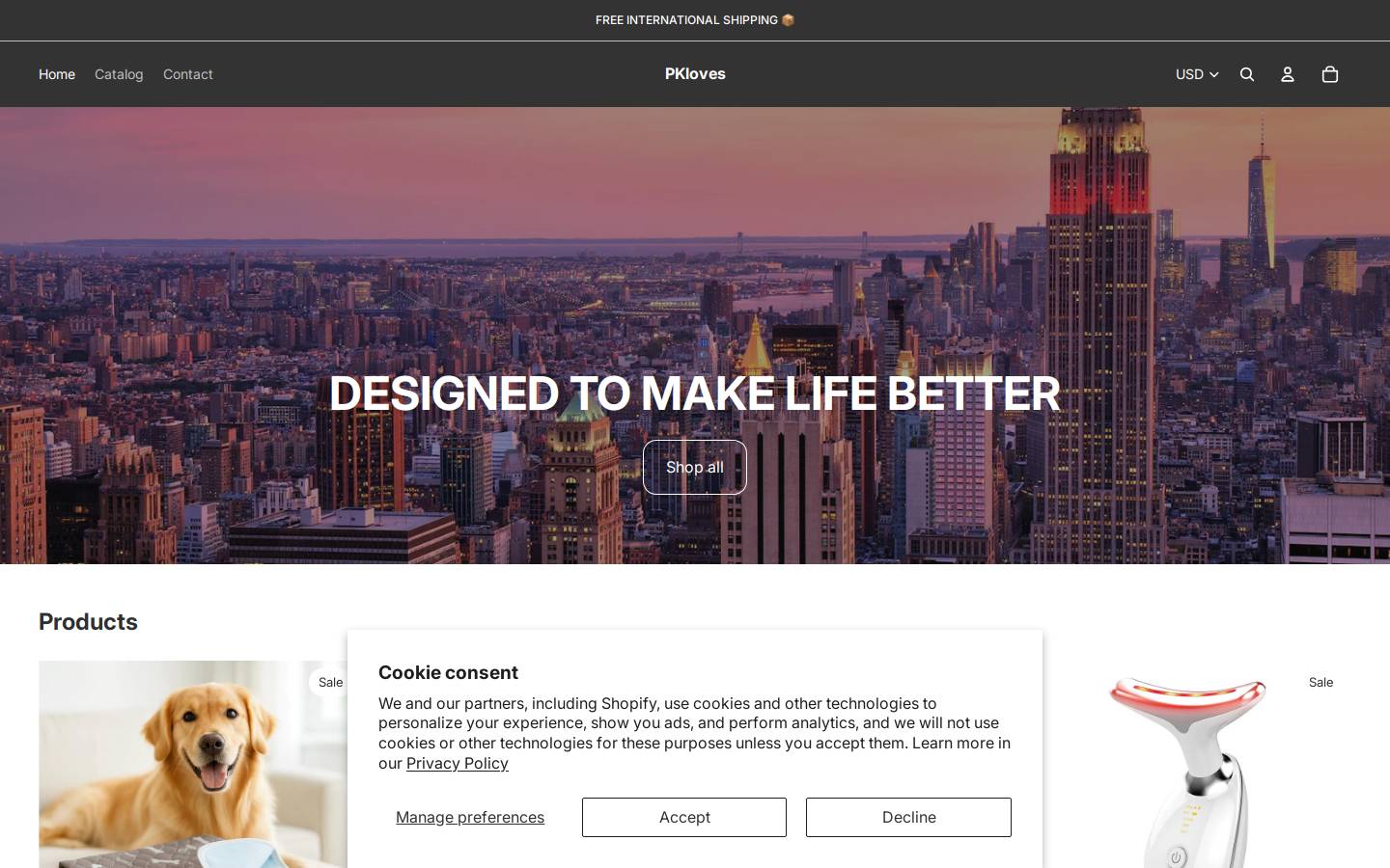 pkloves.com homepage screenshot
