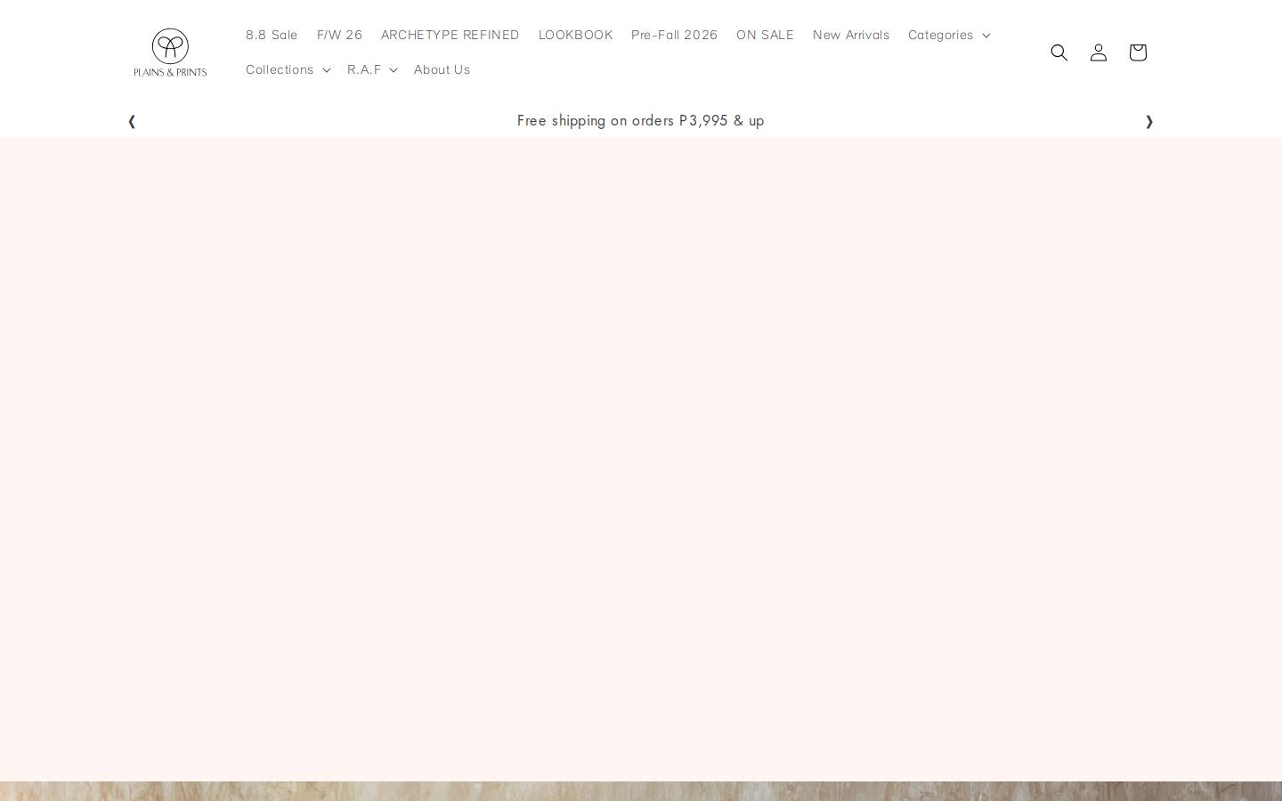 plainsandprints.com homepage screenshot
