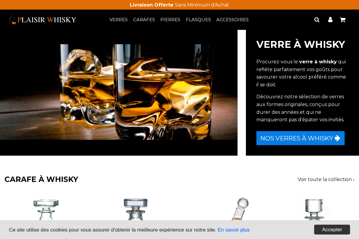 Plaisir Whisky homepage screenshot