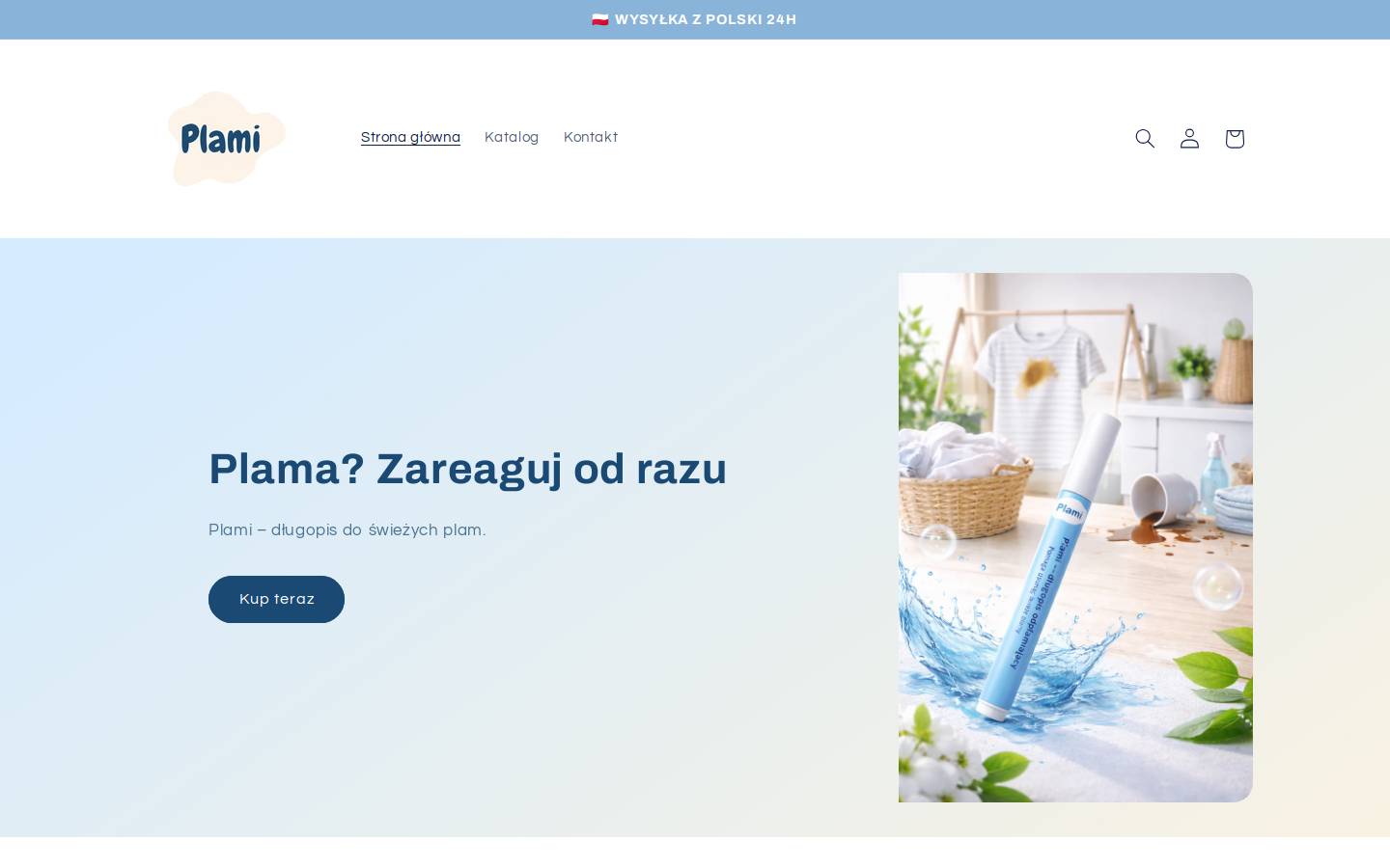 plami.pl homepage screenshot