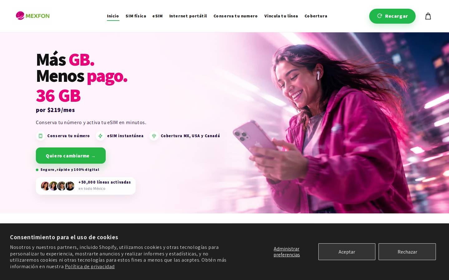 planesmexfon.mx homepage screenshot
