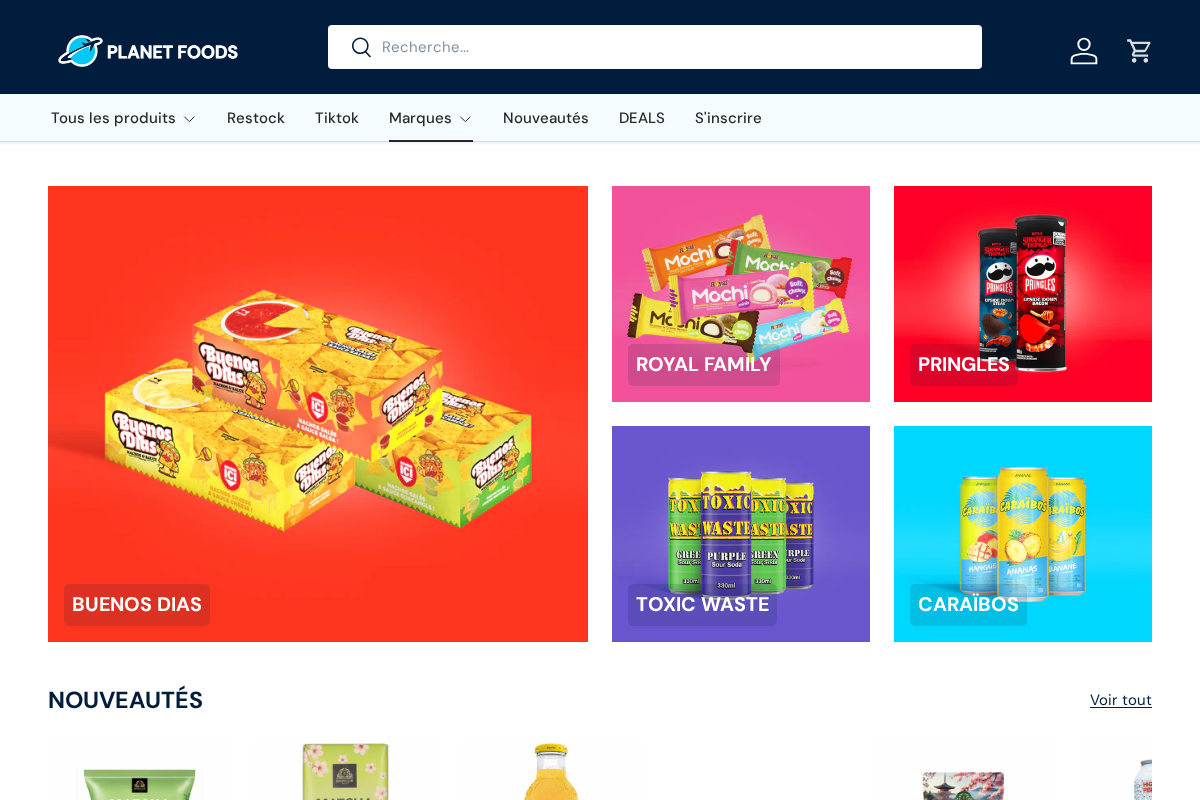 Planet Foods homepage screenshot
