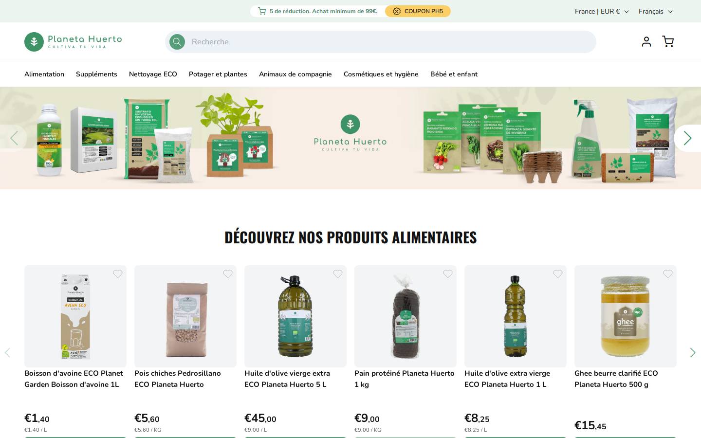 Planeta Huerto homepage screenshot