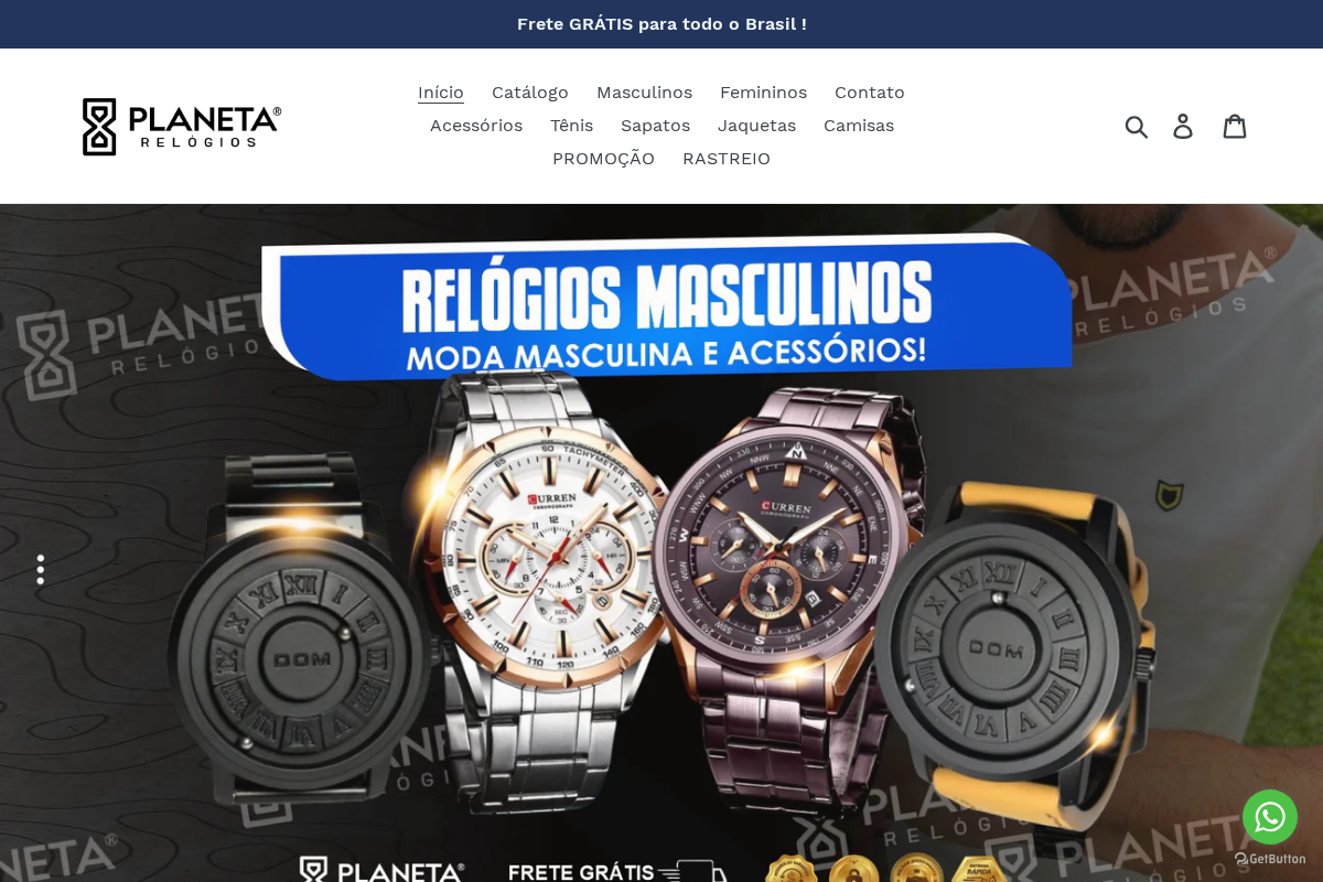 Planeta Relógios homepage screenshot