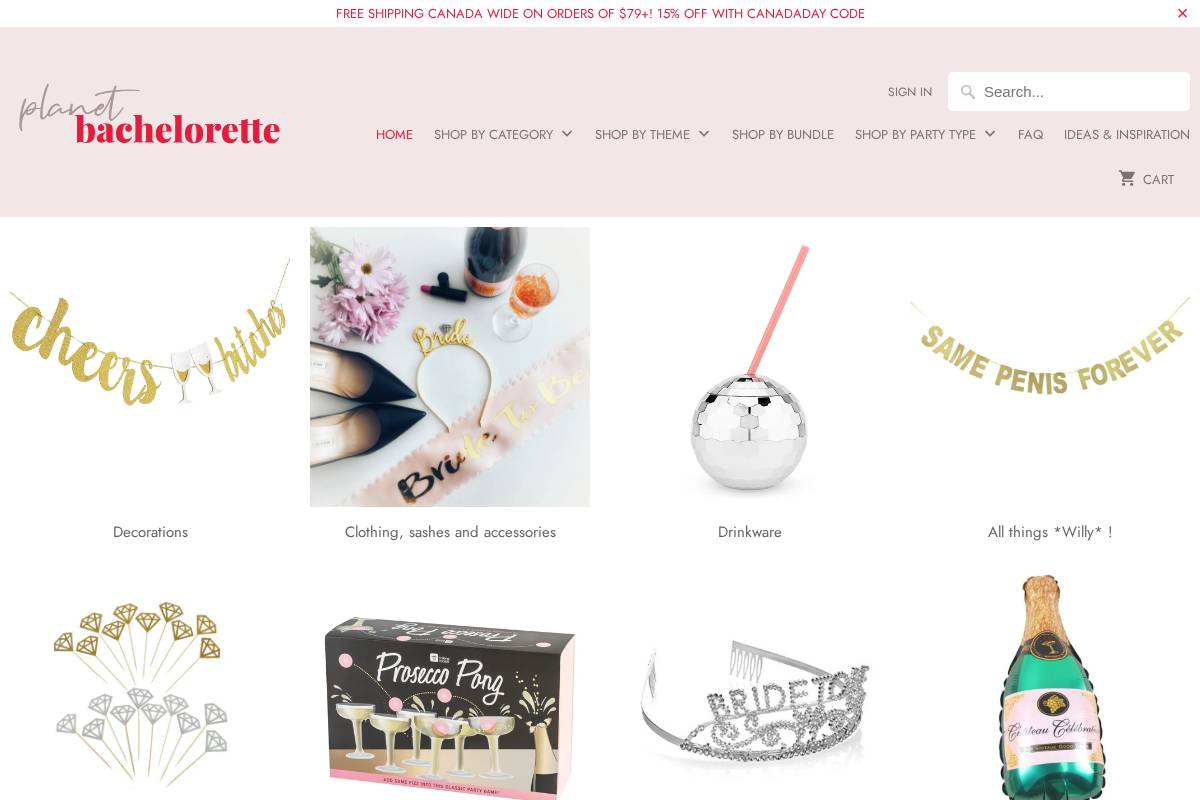 planetbachelorette.com homepage screenshot