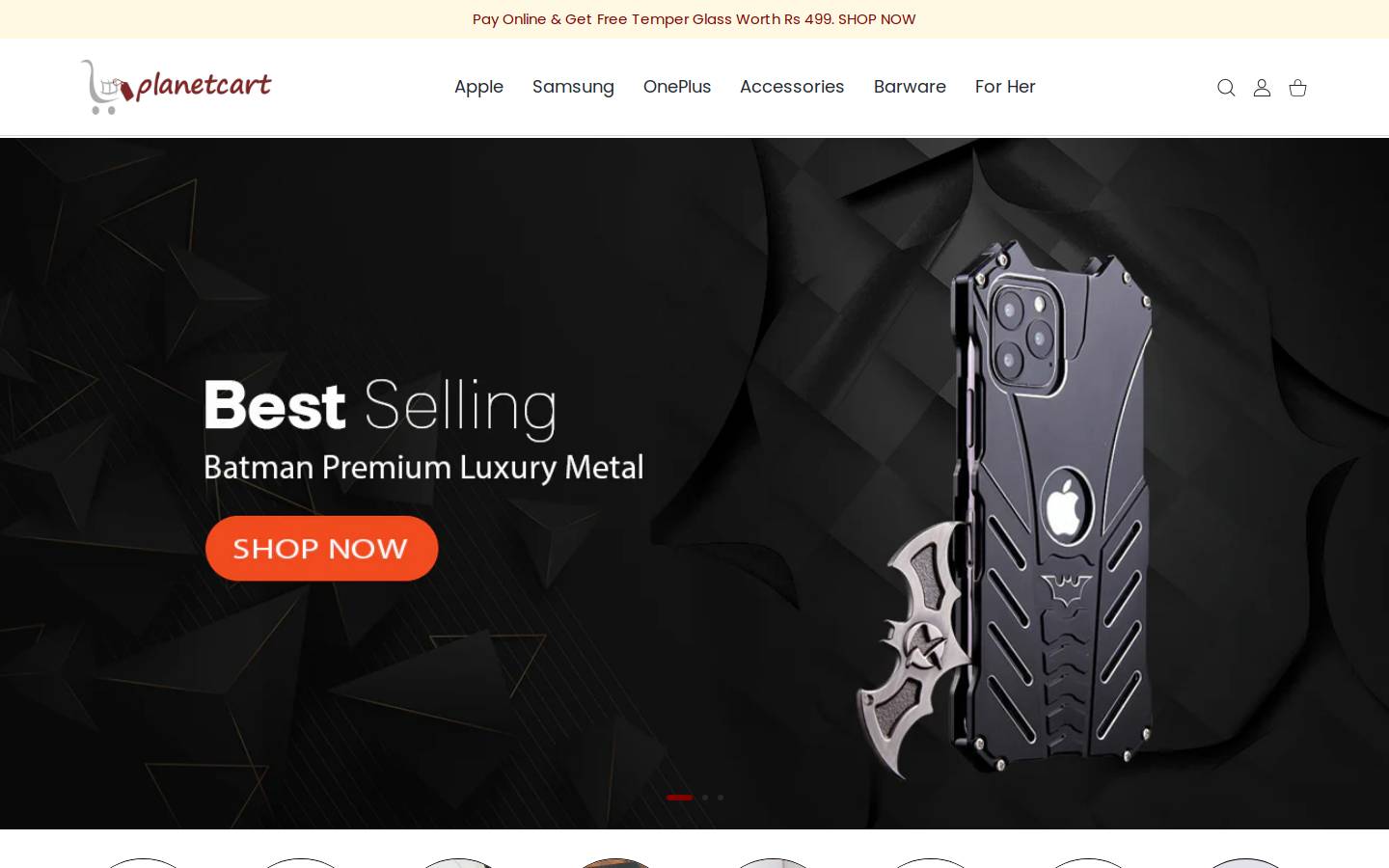 planetcart.com homepage screenshot