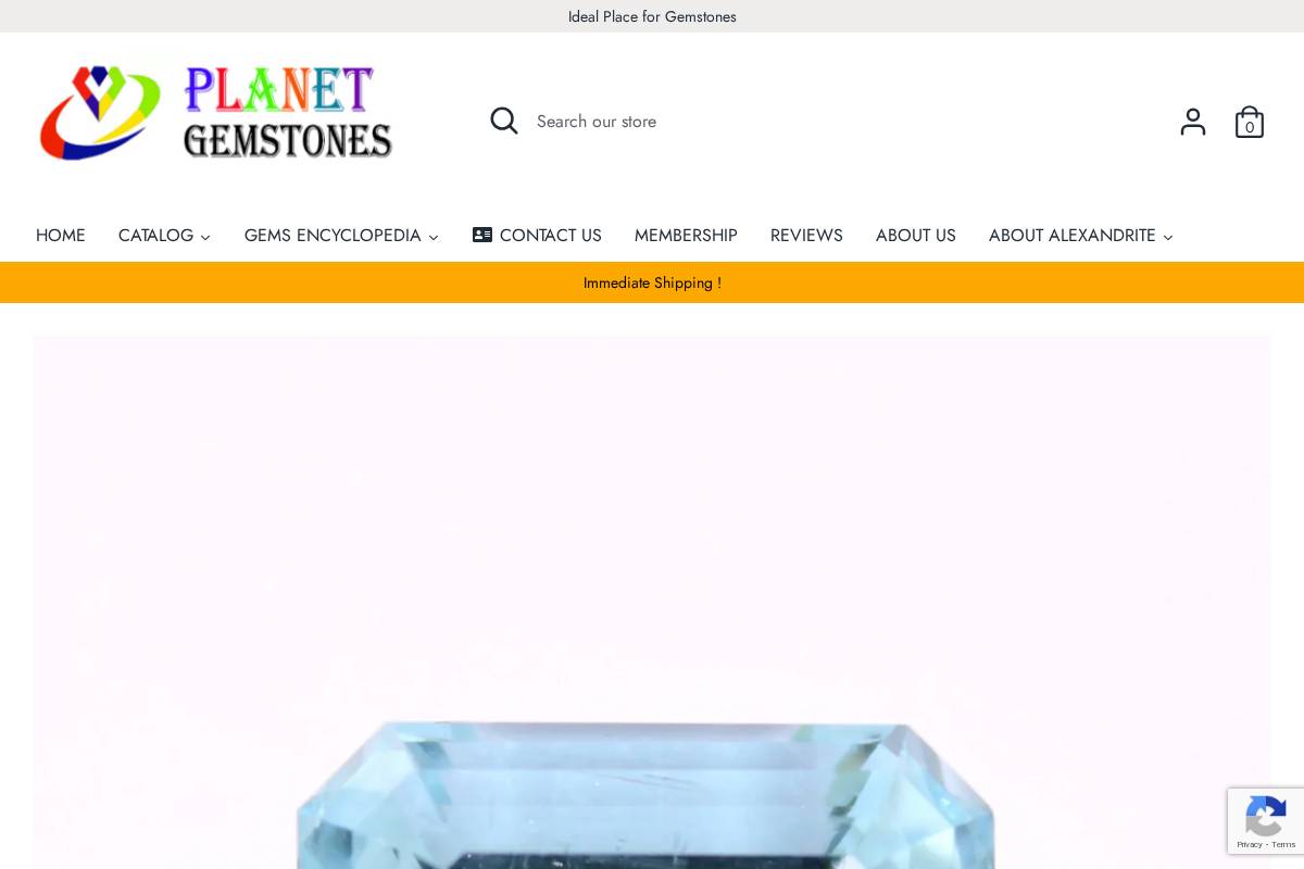 planetgemstones.com homepage screenshot