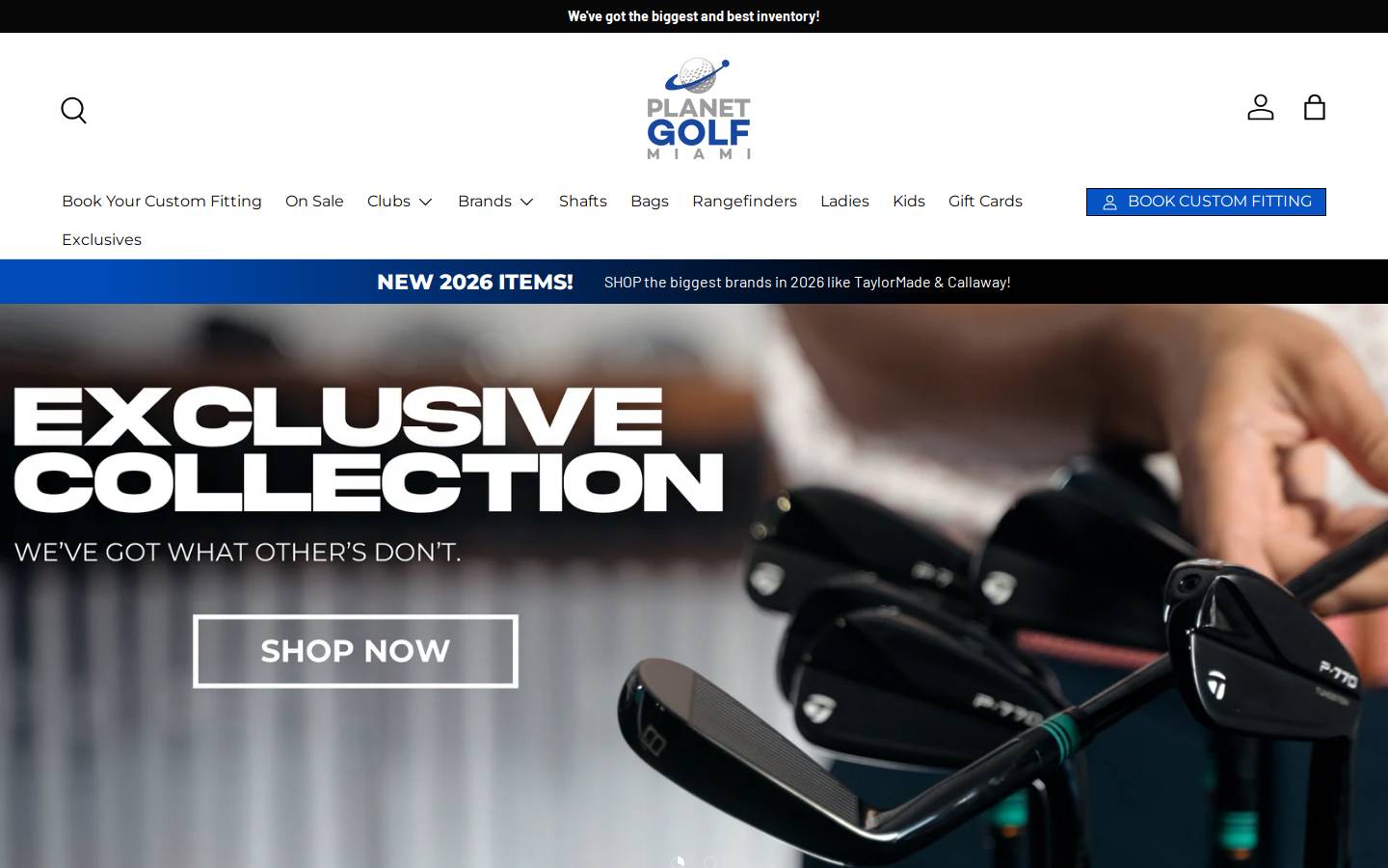 planetgolfmiami.com homepage screenshot
