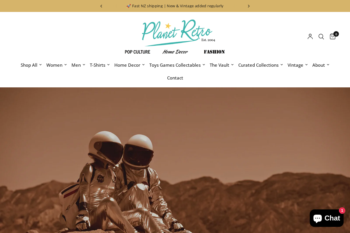 Planet Retro homepage screenshot