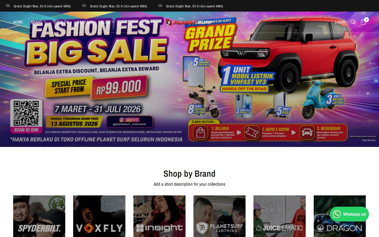 planetsurfonline.com homepage screenshot