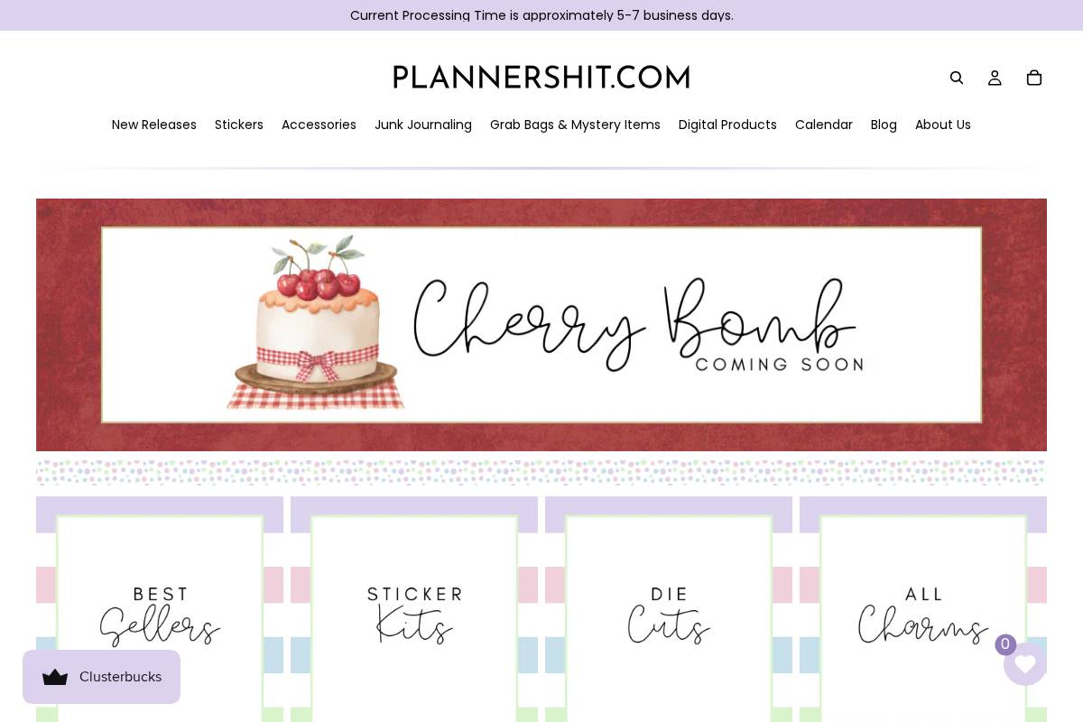 plannershit.com homepage screenshot