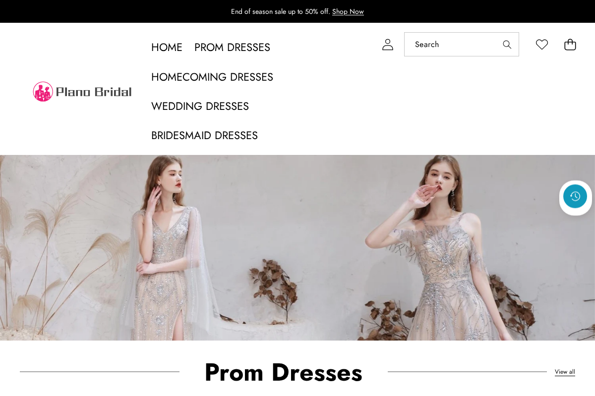 planobridal.com homepage screenshot