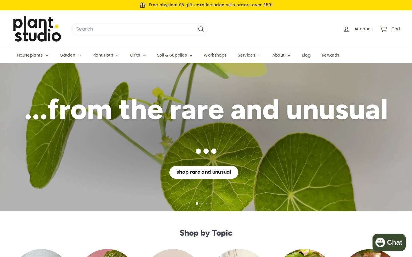Plant.Studio homepage screenshot