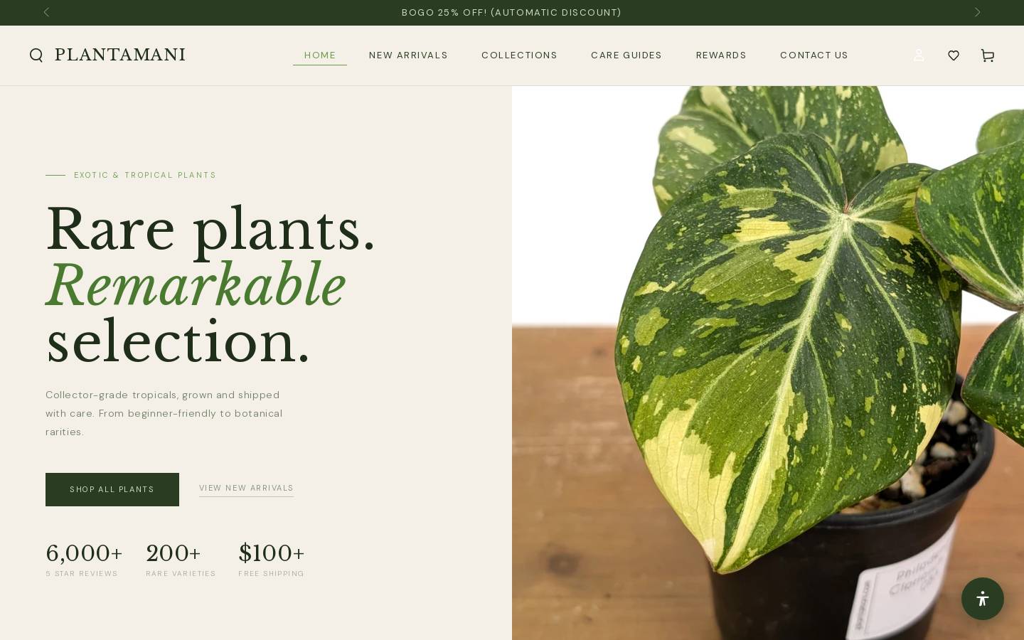 plantamani.com homepage screenshot