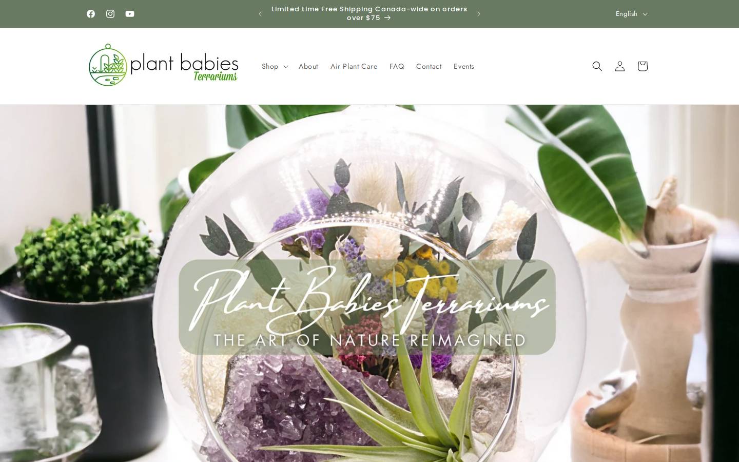 plantbabies.ca homepage screenshot