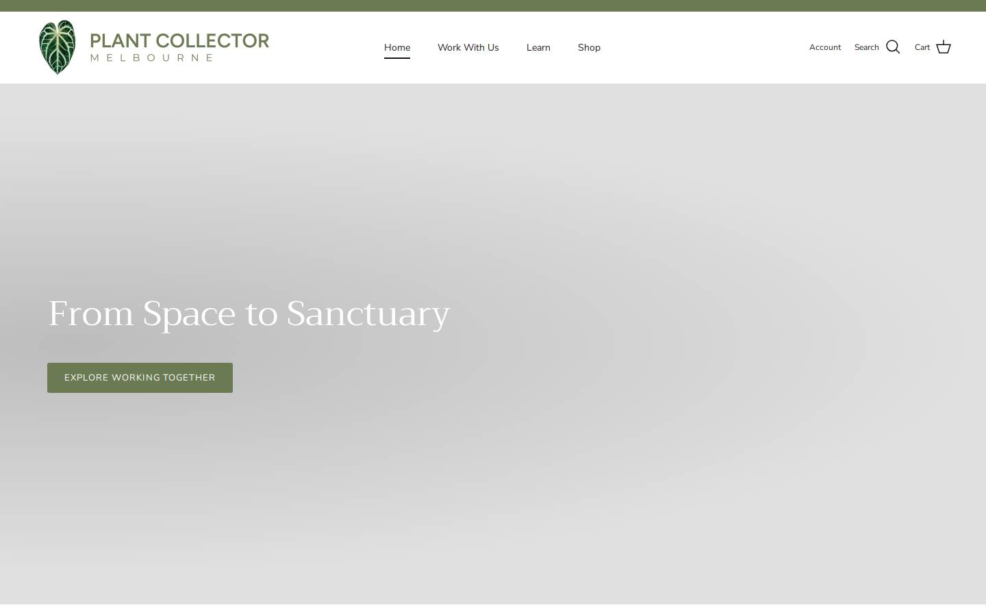 plantcollectormelbourne.com homepage screenshot