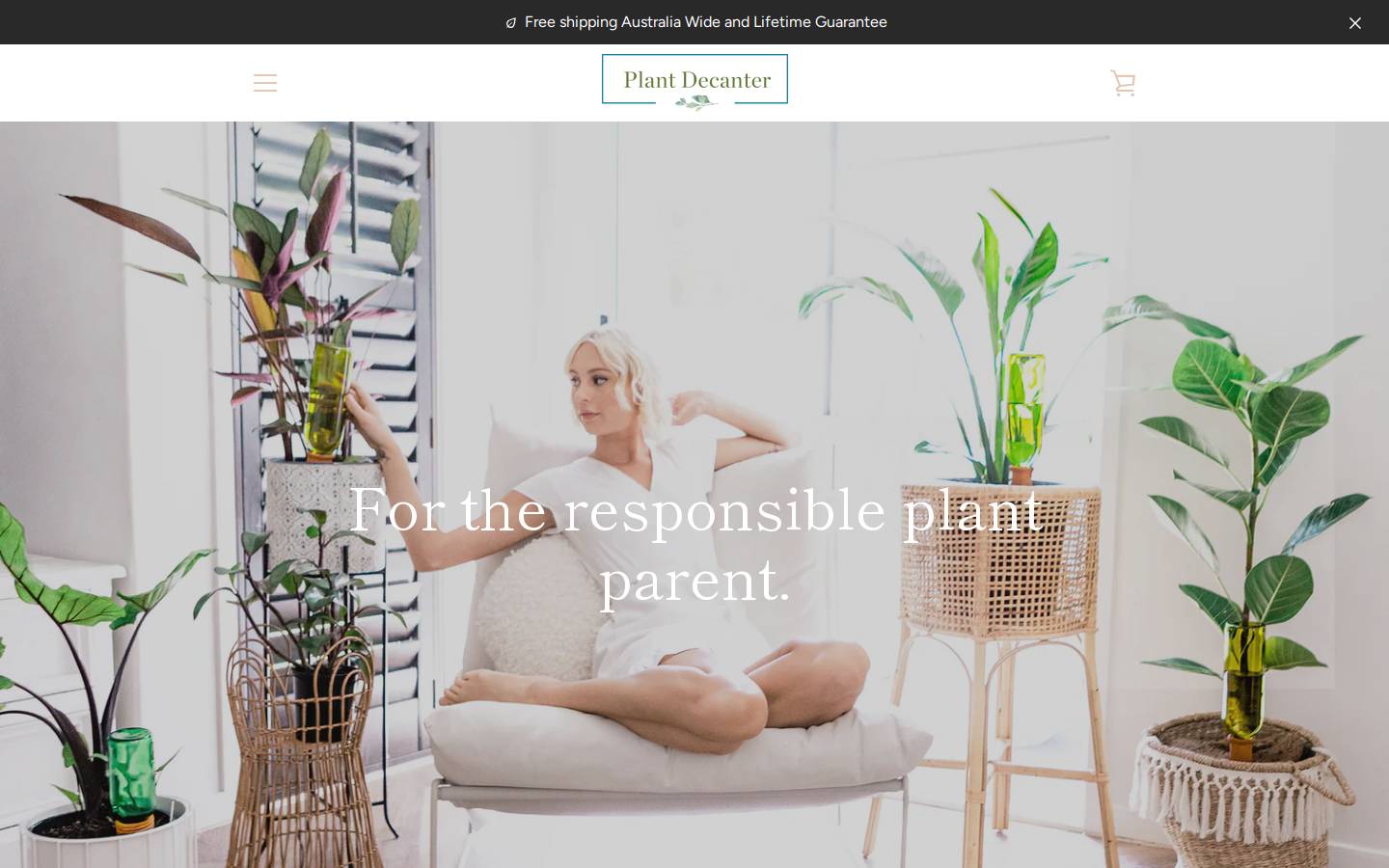 plantdecanter.com homepage screenshot