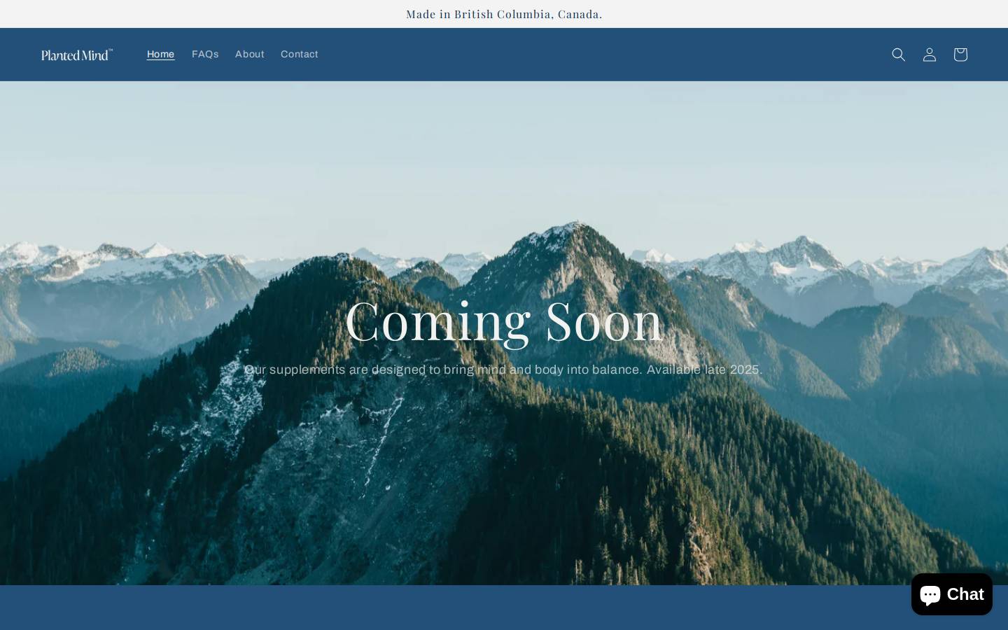 plantedmind.ca homepage screenshot