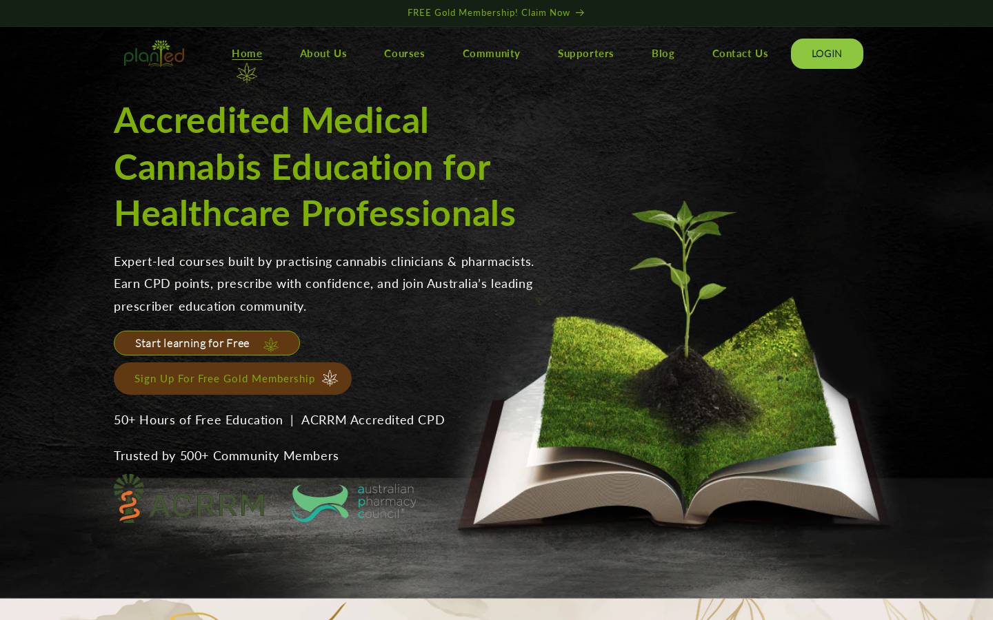 planteducation.net.au homepage screenshot