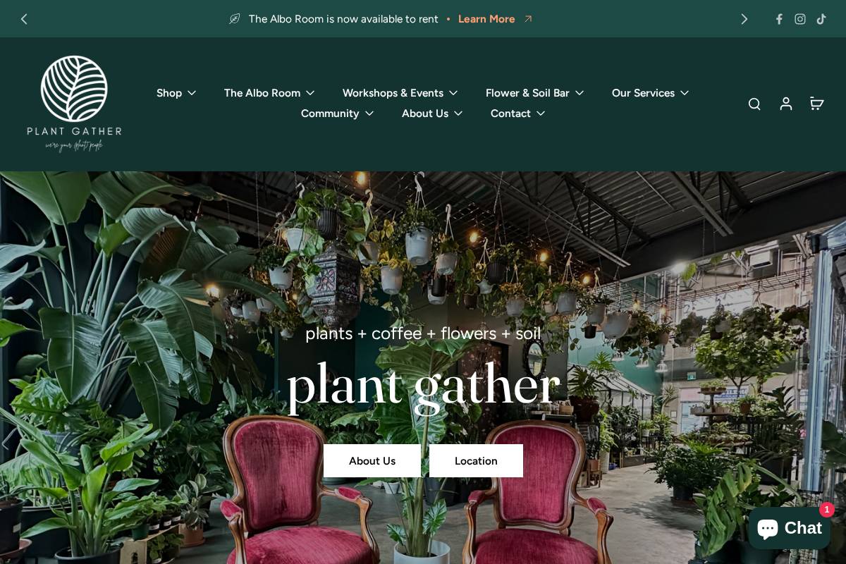 plantgather.com homepage screenshot
