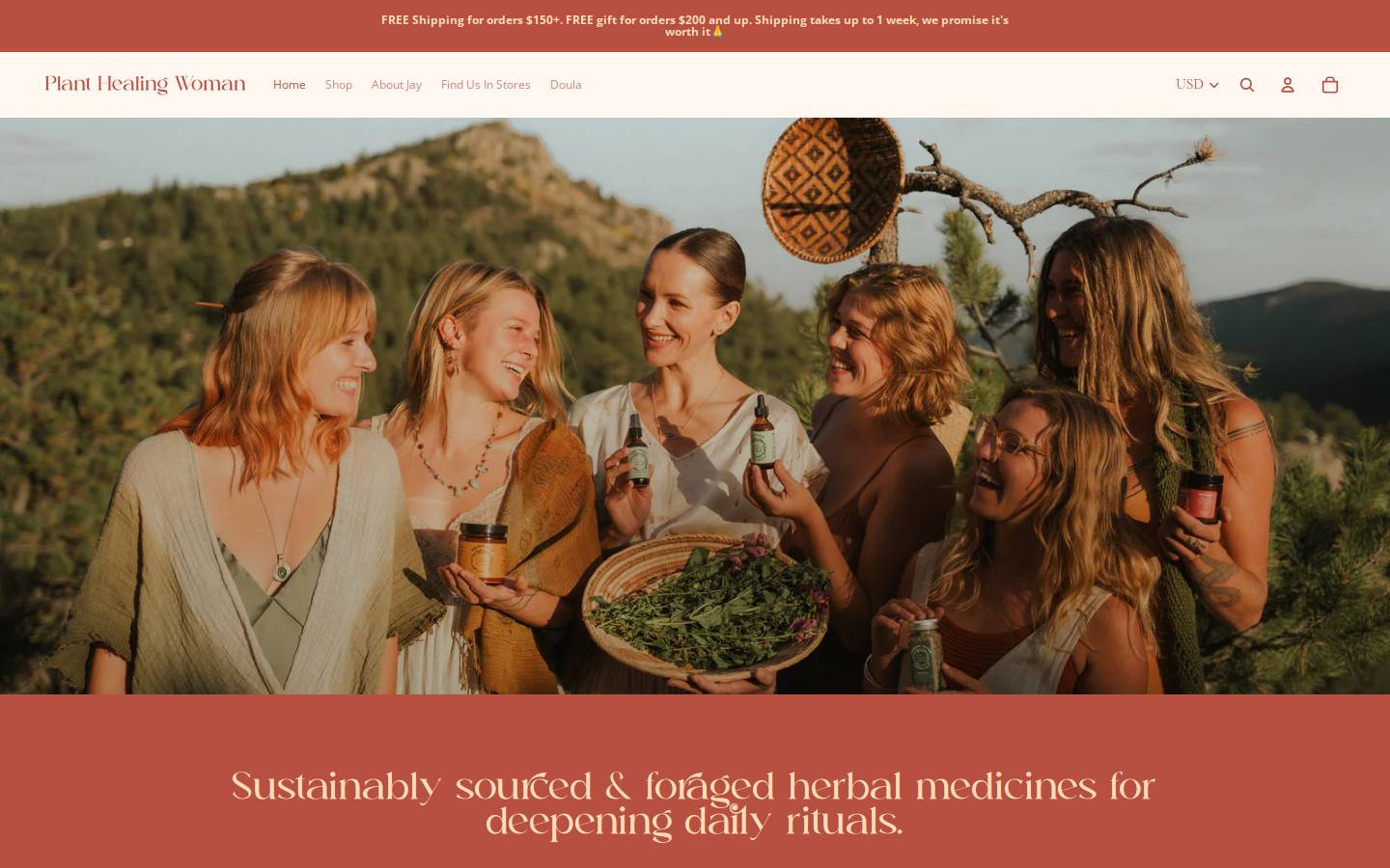 planthealingwoman.com homepage screenshot