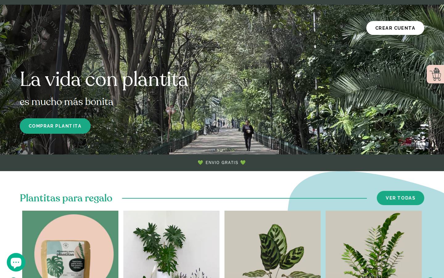 plantita.mx homepage screenshot