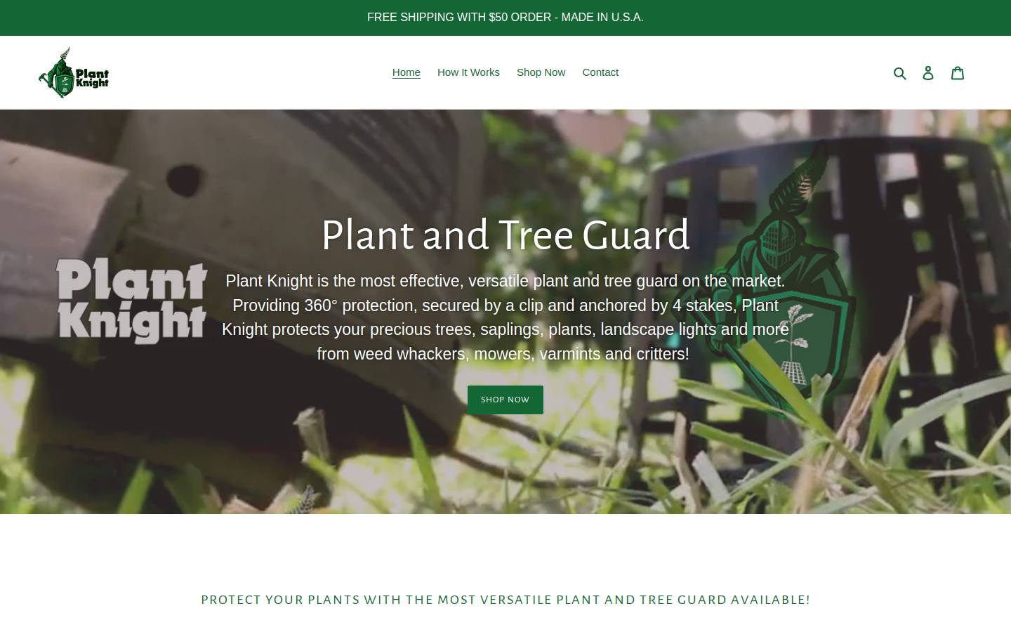 plantknight.com homepage screenshot