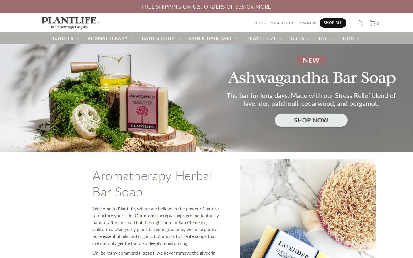 Plantlife homepage screenshot