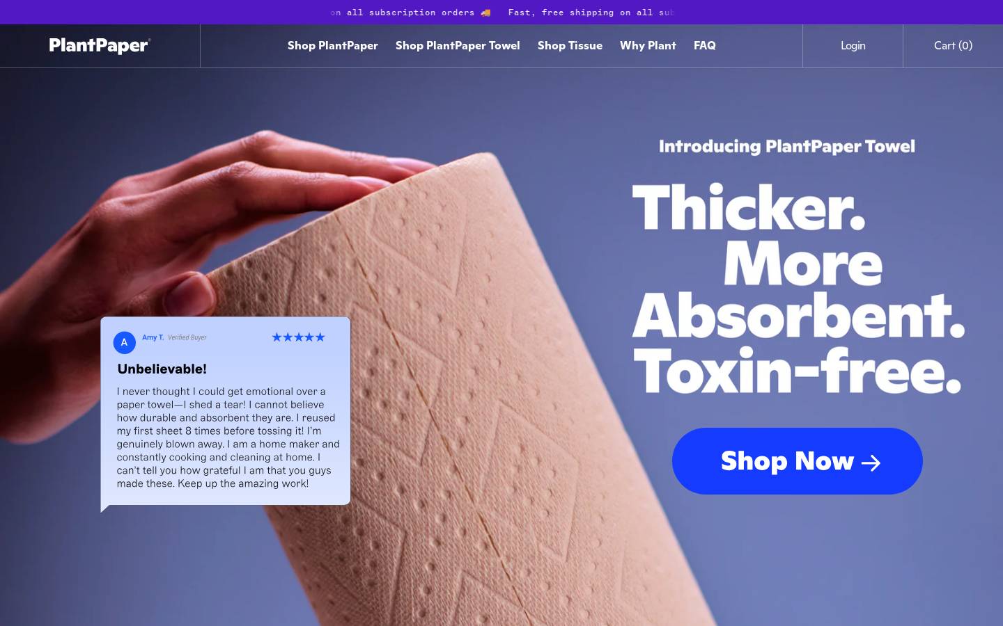 plantpaper.com homepage screenshot