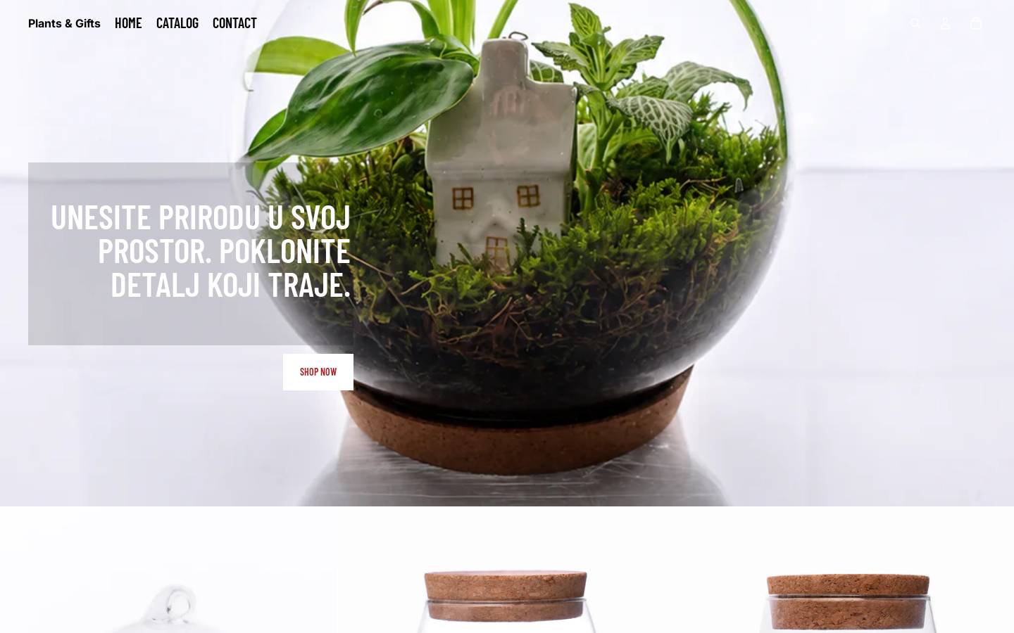 plantsandgifts.com homepage screenshot