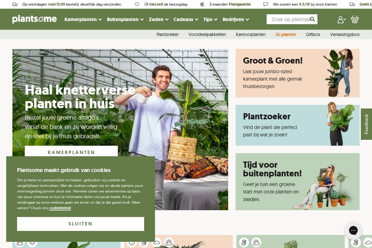 Plantsome homepage screenshot