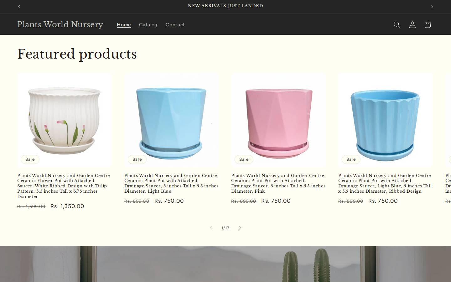 plantsworldnursery.com homepage screenshot