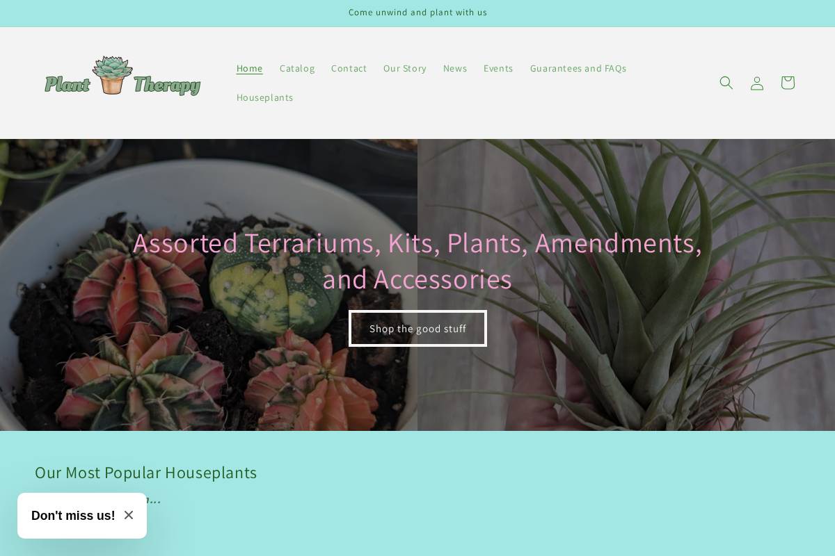 planttherapyllc.com homepage screenshot