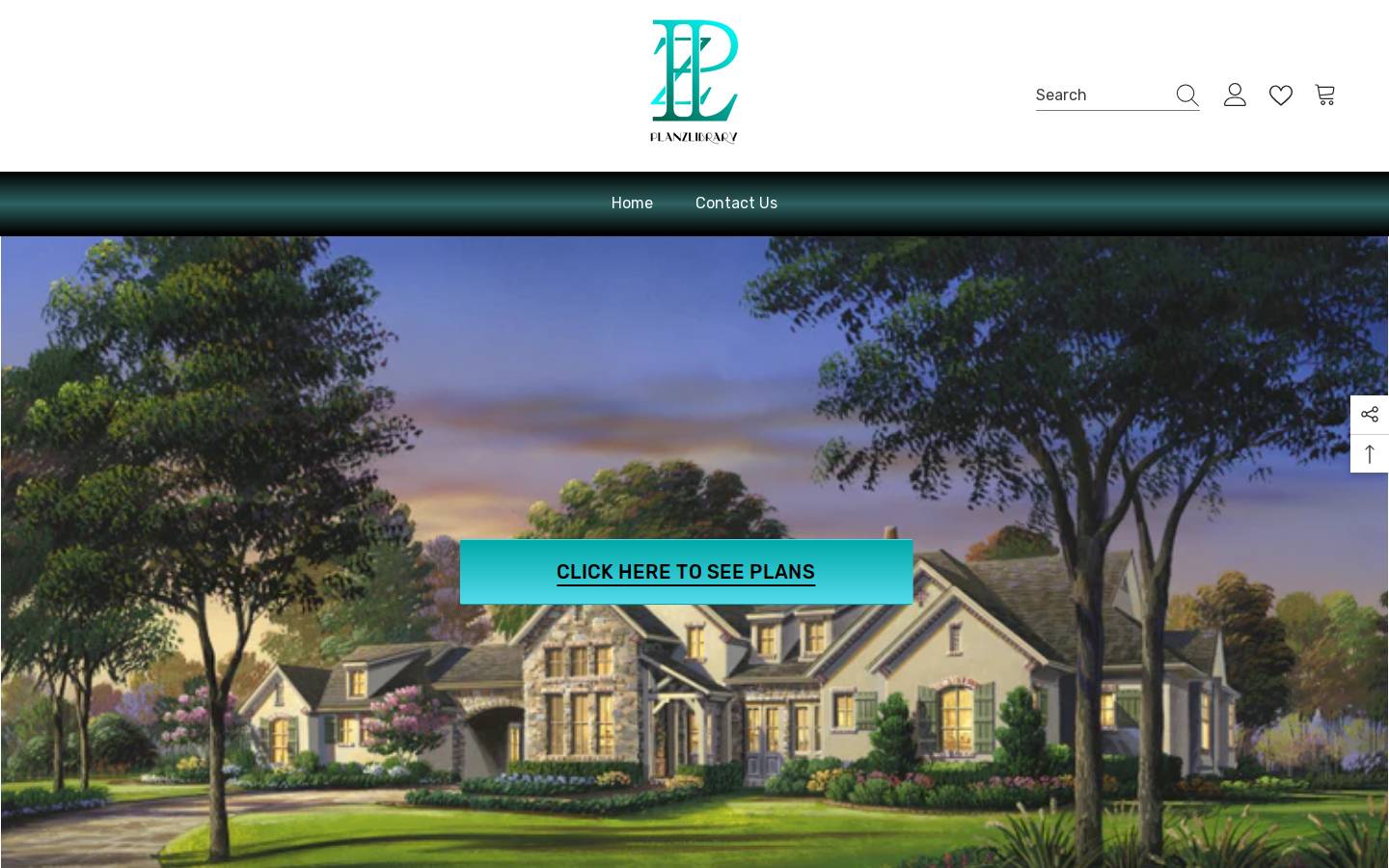planzlibrary.com homepage screenshot