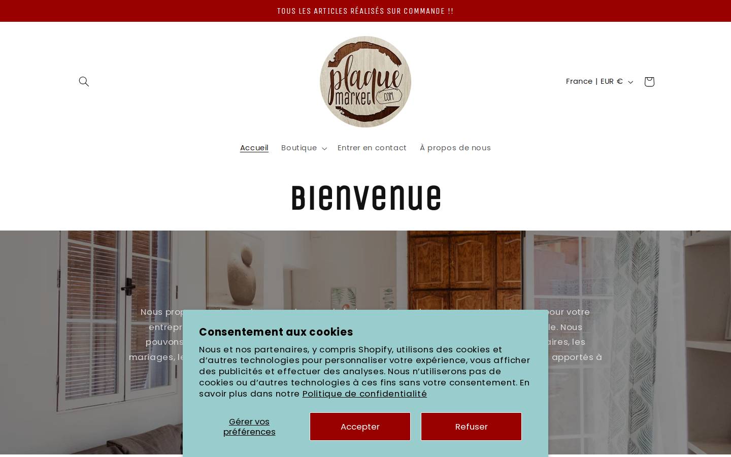 plaquemarket.com homepage screenshot